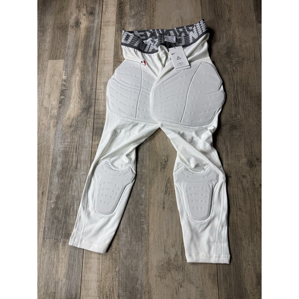 XL Nike Pro NBA Hyperstrong 3/4 Padded Basketball Tights White 881963-100